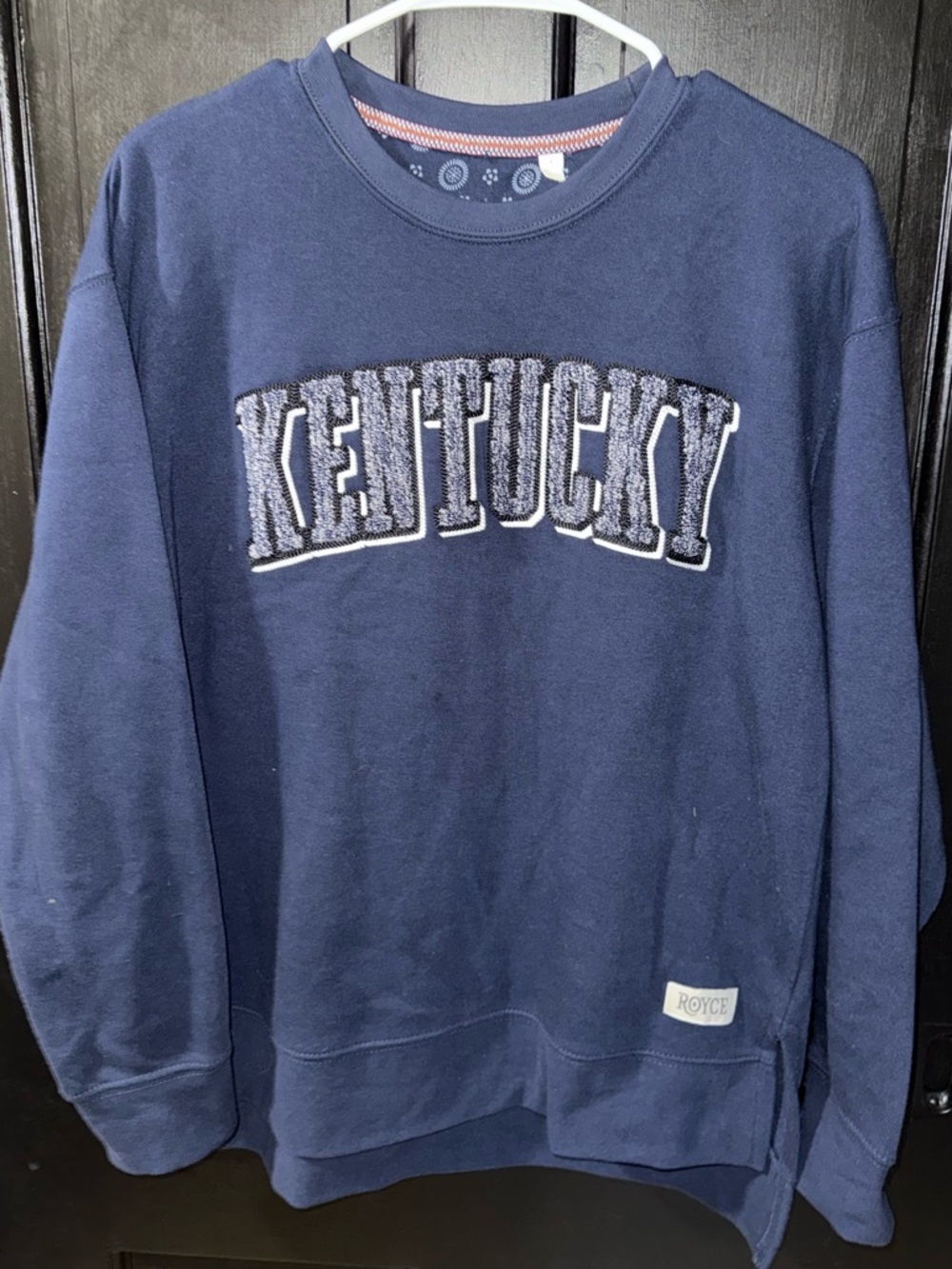 Kentucky Wildcats UK Navy Crewneck Sweatshirt - Royce